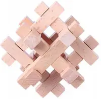 Puzzle 3D din lemn Johntoy - Enigma, tip 12