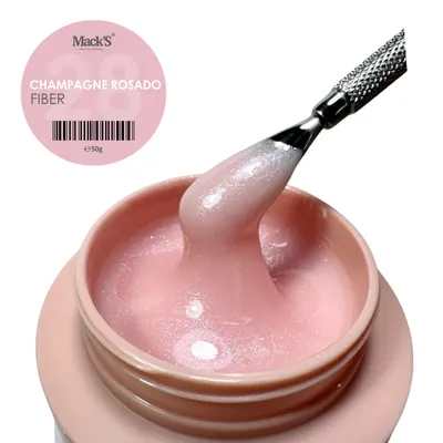 Gel Uv constructie Fiber Champagne Rosado 28 Mack's 50g