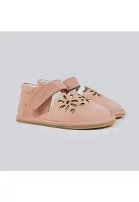 Pantofi Barefoot din piele naturala - Aster - Roz - Roz deschis