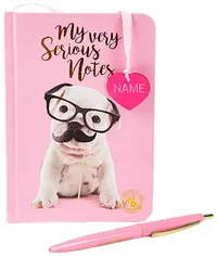 Studio Pets Puppy Bulldog notebook și set de pixuri în cutie