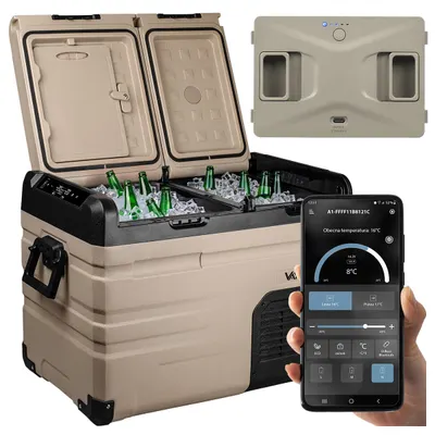 Frigider turistic cu compresor Vayox VA-E39 12/24/230V, cu acumulator, 39 L