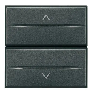 Buton dublu cu interblocare pentru storuri Axolute - Antracit - 2 module