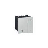 Push-button Variator Arteor - universal 2-wire - 2 patrat module - soft alu