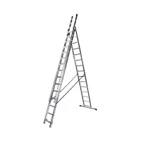 Scara profesionala din aluminiu, 3 tronsoane 3 x 15 trepte
