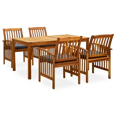 Gossi set mobilier de gradina cu perne, 5 piese, lemn masiv de acacia