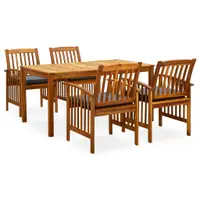 Gossi set mobilier de gradina cu perne, 5 piese, lemn masiv de acacia