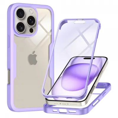 Husa pentru Apple iPhone 16 Pro, Techsuit, ColorVerse 360, Mov