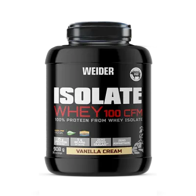 Pudră proteică din zer Weider Isolate Whey 100 CFM, vanilie, 908 g