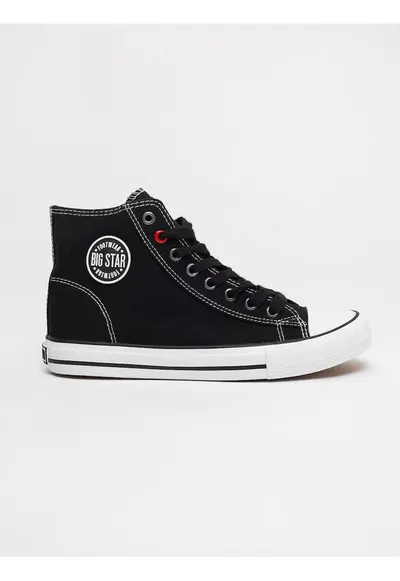 Tenisi high-top - Negru