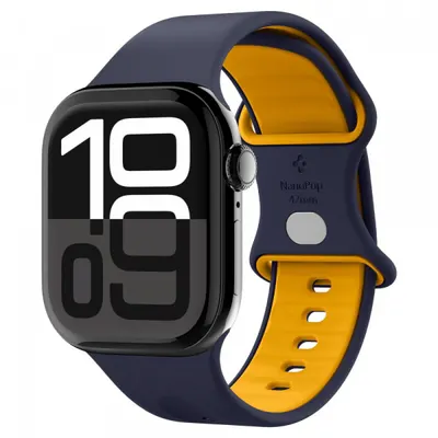 Curea Spigen Nano Pop pentru Apple Watch 42mm / 41mm / 40mm / 38mm Series, Bleumarin AMP09325