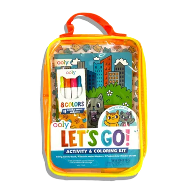 Kit portabil de activitati si colorat - Pisicuta - Let s Go! Kitty in the City