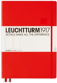 Caiet Leuchtturm1917 Master Classic - A4+, pagini albe, roșu