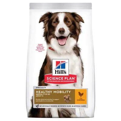 Hills SP CANINE ADULT HEALTHY MOBILITY MED, hrana uscata caini de talie medie, ideala pentru mobilitate sanatoasa, 14 KG