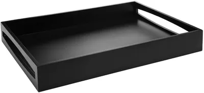 Tavă de servire Leopold Vienna - LV 618001, 47,5 x 35 x 6 cm, MDF, negru
