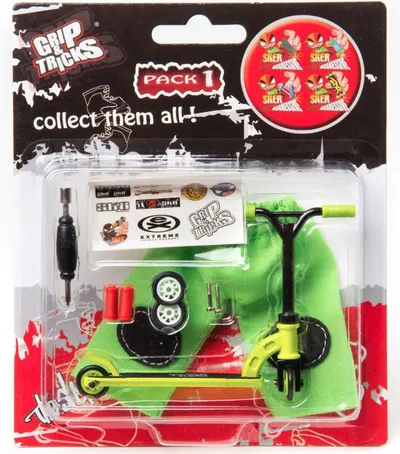 Jucarie pentru degete Grip&Trick - Trotineta, verde
