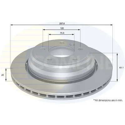 Disc frana COMLINE ADC1733V
