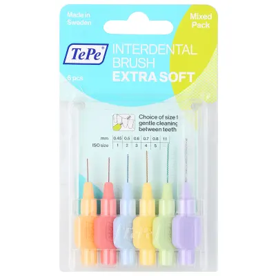TePe Extra Soft perie interdentara amestec 8 buc
