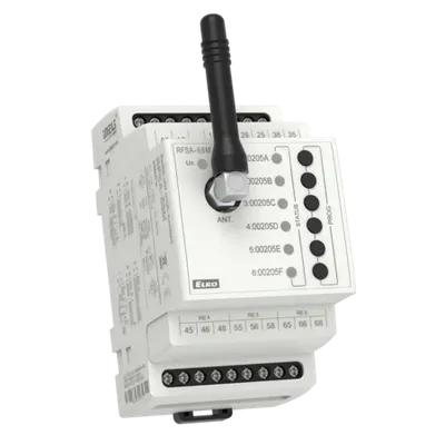 Unitate comutare montaj sina DIN, 6-canale-8A, 12–24 V AC/DC