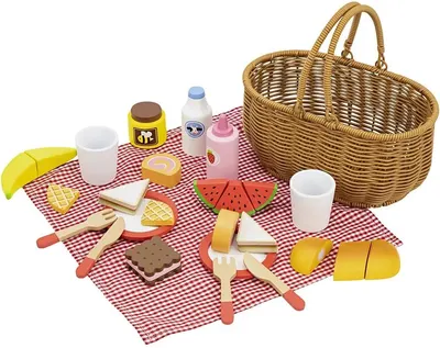Set de joaca din lemn Viga - Coș de picnic