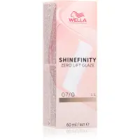 Wella Professionals Shinefinity Zero Lift Glaze vopsea de păr demipermanentă culoare 07/0 60 ml