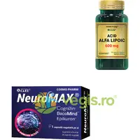 Pachet Neuromax 30cps vegetale + Acid Alfa Lipoic 600mg 30cps