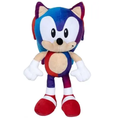 Jucarie de plus, Play By Play, Sonic Gradient, Albastru-Rosu, 28 cm