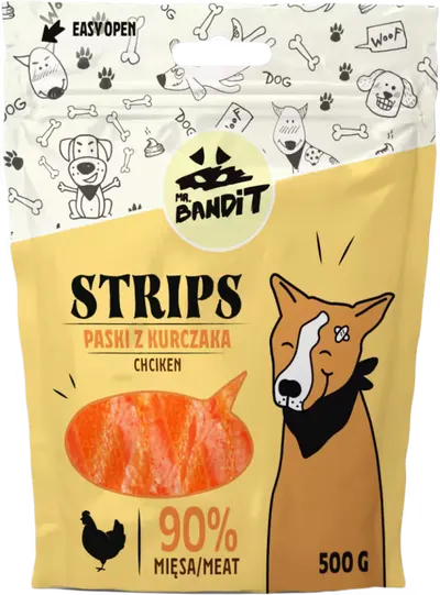 Mr. Bandit Strips, Pui, 500 g