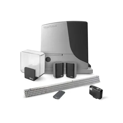 Kit automatizare poarta culisanta Nice ROBUSKIT RB600KCE FULL, 600 Kg, 230 Vac, 8 m, receptor OXIBD, cremaliera metalica