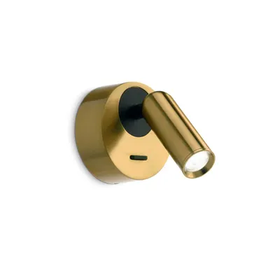 Aplica Bean Round Ap Ottone
