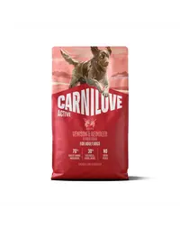 Hrană uscată câini sportivi 4 kg CARNILOVE Active Dog Venison și Renifer Adult 4 kg vânat, ren și mistreț