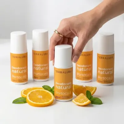 Pachet VEDETĂ Deodorant natural roll-on Portocală 4+1 CADOU | Terralura