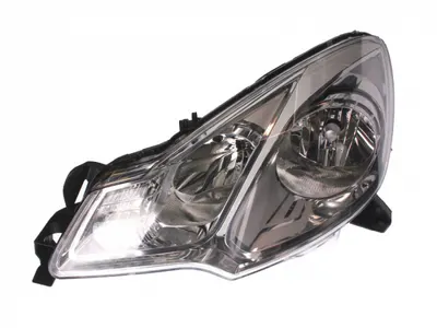 Far stanga (H1 H7, reglaj electric, cu motoras, fundal cromat) CITROEN C3 II, DS3
