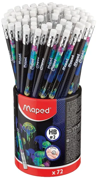 Creion grafit Maped Deepsea Paradise - HB, cu radieră