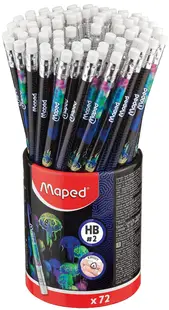 Creion grafit Maped Deepsea Paradise - HB, cu radieră