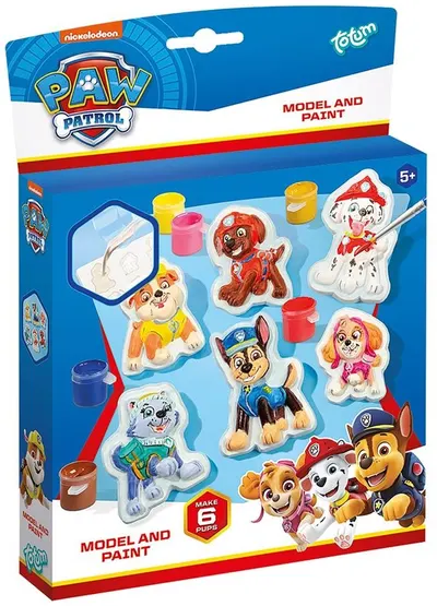 Set creativ Totum - Fă-ți singur, Figurine din ipsos Patrula căţeluşilor