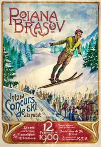 Poster - Intaiul Concurs de Ski