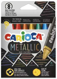Pasteluri Carioca - Metallic, 8 culori