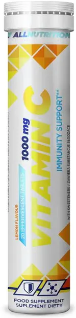 Vitamin C, 1000 mg, 20 tablete efervescente, AllNutrition