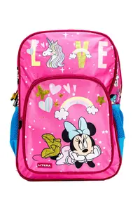 Rucsac primar 1 compartiment si buzunar 38x27x12 cm Minnie