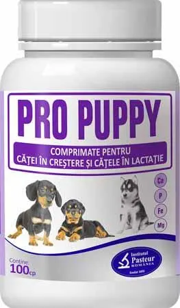 Pro-Puppy 100 Tablete Supliment Nutritiv Pentru Caini