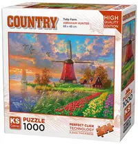 Puzzle KS Games din 1000 piese- Ferma de lalele