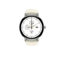 Zeblaze Lily 2 Crem - Smartwatch Femei 1.2 AMOLED, Apeluri Bluetooth, HR, SpO, , Somn, Asistent Vocal, Curea Silicon + Otel, 100+ Sporturi,