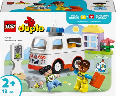 Constructor LEGO Duplo - Ambulanță și șofer (10447)