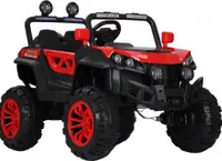 Masinuta electrica pentru copii Novokids M-Buggy UTV Rosu, faruri luminoase, roti din cauciuc Eva, telecomanda, maxim 30 kg , 12V, Mp3USB, 2 viteze, lungime 138 cm, model Offroad