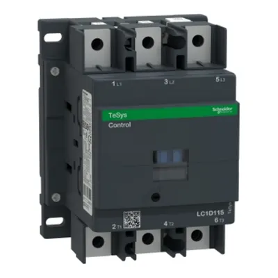 Contactor, TeSys Deca, 3P(3NO), AC-3/AC-3e, <=440V, 115A, bobina 415V AC 50/60Hz, terminale cu papuci/bare