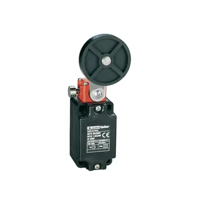 Plastic Limitator de Cursa, T Series (dimensions To En 50041), Roller Lever, cu Buton Reset, Contacts 1no+1nc Slow Break. Metal Roller Ø20x5mm