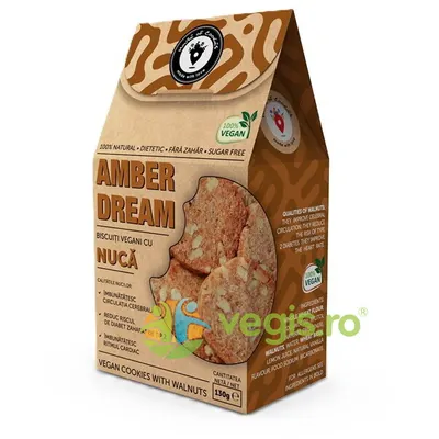 Biscuiti cu Nuca fara Zahar Adaugat Amber Dream 130g