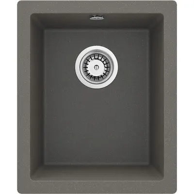 Chiuveta bucatarie compozit sub blat antracit metalic 38 cm Deante Corda