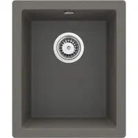 Chiuveta bucatarie compozit sub blat antracit metalic 38 cm Deante Corda