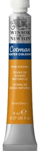 Vopsea pentru acuarelă Winsor & Newton Cotman - Natural Sienna, 8 ml